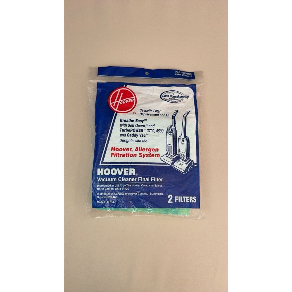Hoover Vacuum Cleaner Final Filter Cassette Filter 2 Filters